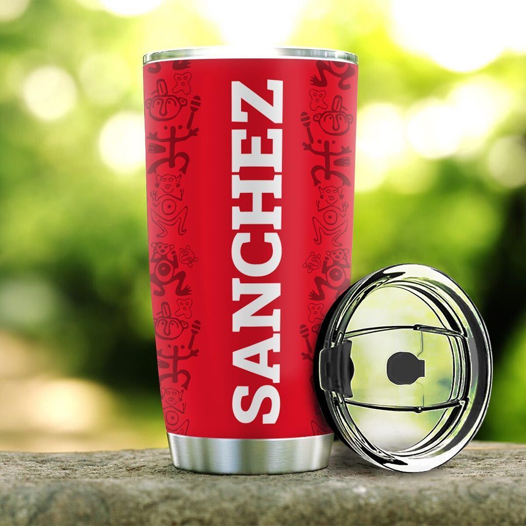 Personalized Peru Taino Sun Stainless Steel Tumbler personalized peru taino sun stainless steel tumbler 7344