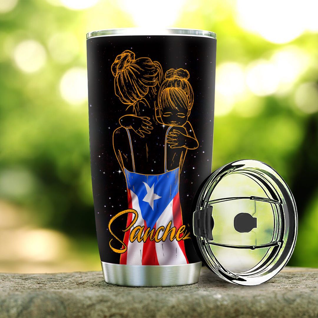 Personalized Puerto Rico Mom To Daughter Stainless Steel Tumbler personalized puerto rico mom to daughter stainless steel tumbler 7644