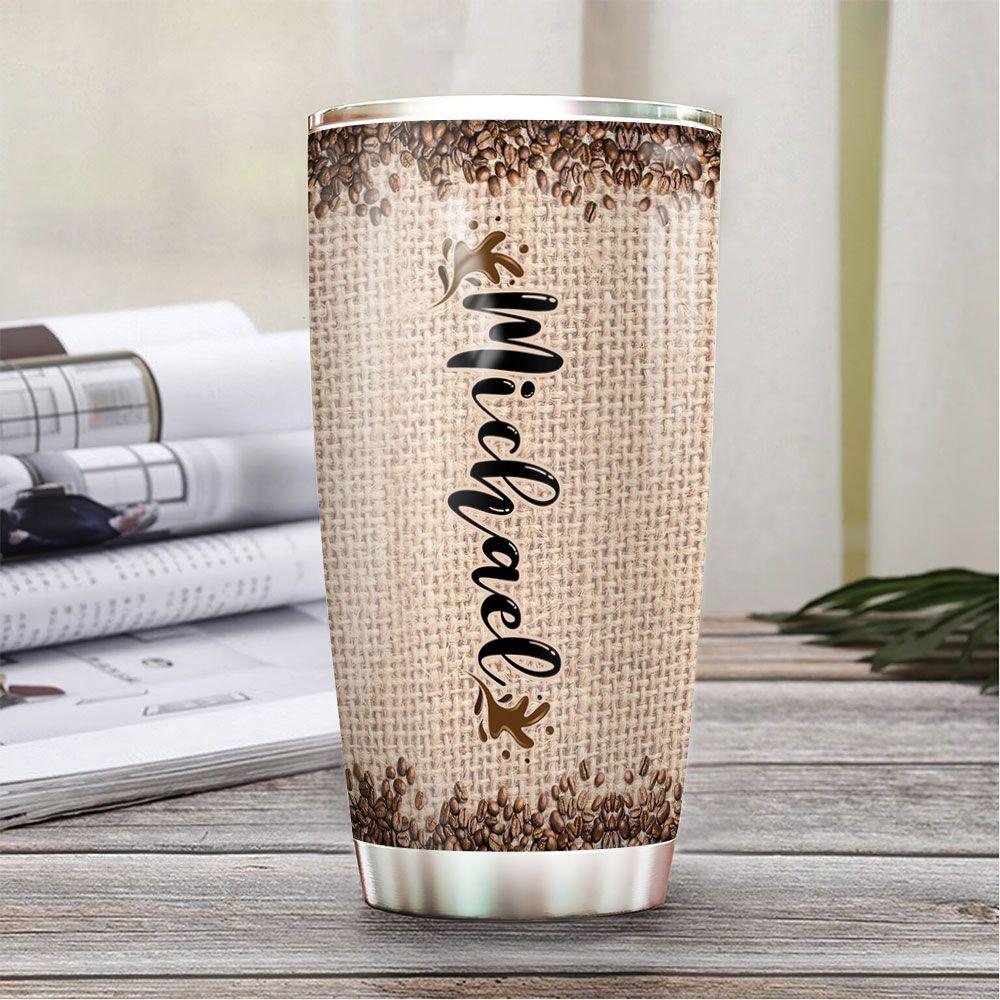 personalized strong coffee stainless steel tumbler 5654