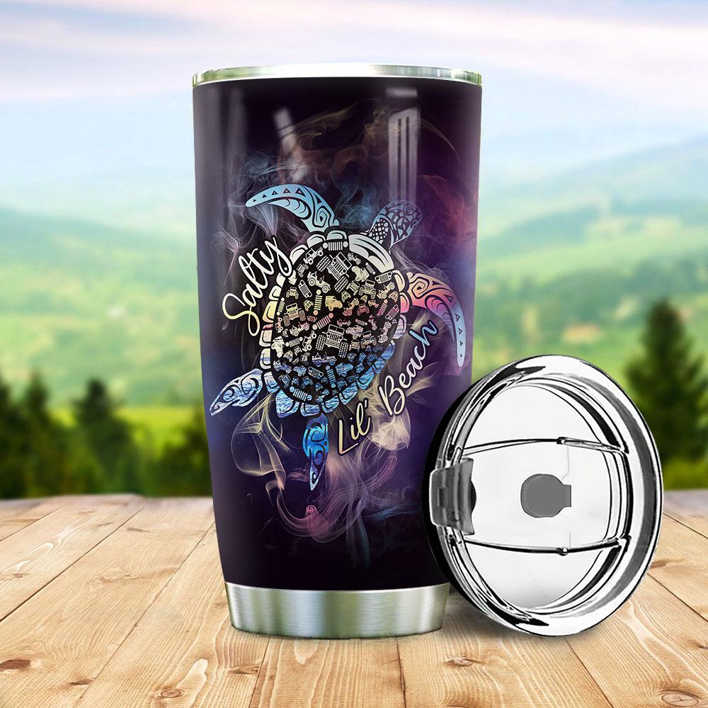 personalized truck turtle stainless steel tumbler 4692