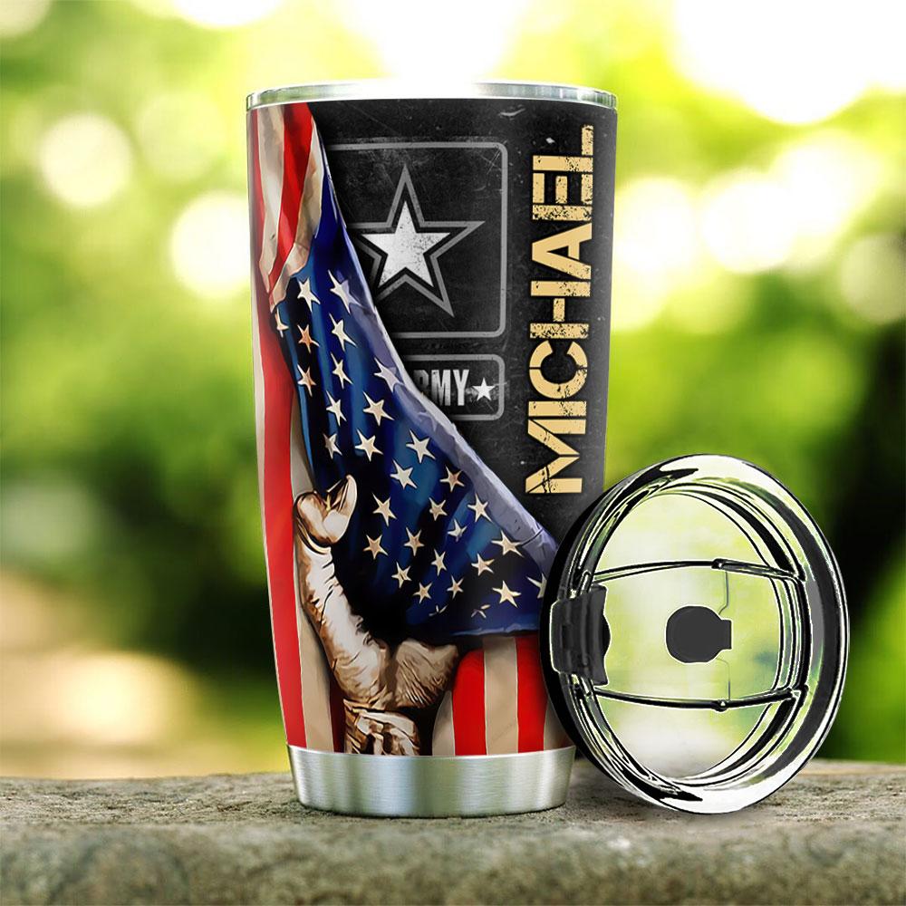 Personalized US Army Funny Veteran VET Stainless Steel Tumbler personalized us army funny veteran vet stainless steel tumbler 3113