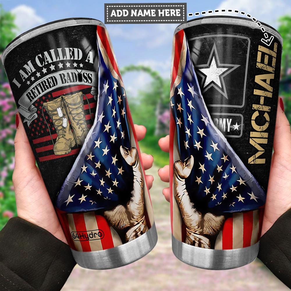 Personalized US Army Funny Veteran VET Stainless Steel Tumbler personalized us army funny veteran vet stainless steel tumbler 7251