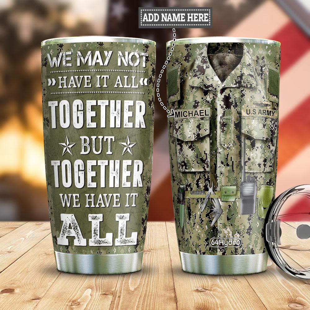 personalized us army to my husband arm stainless steel tumbler 1514