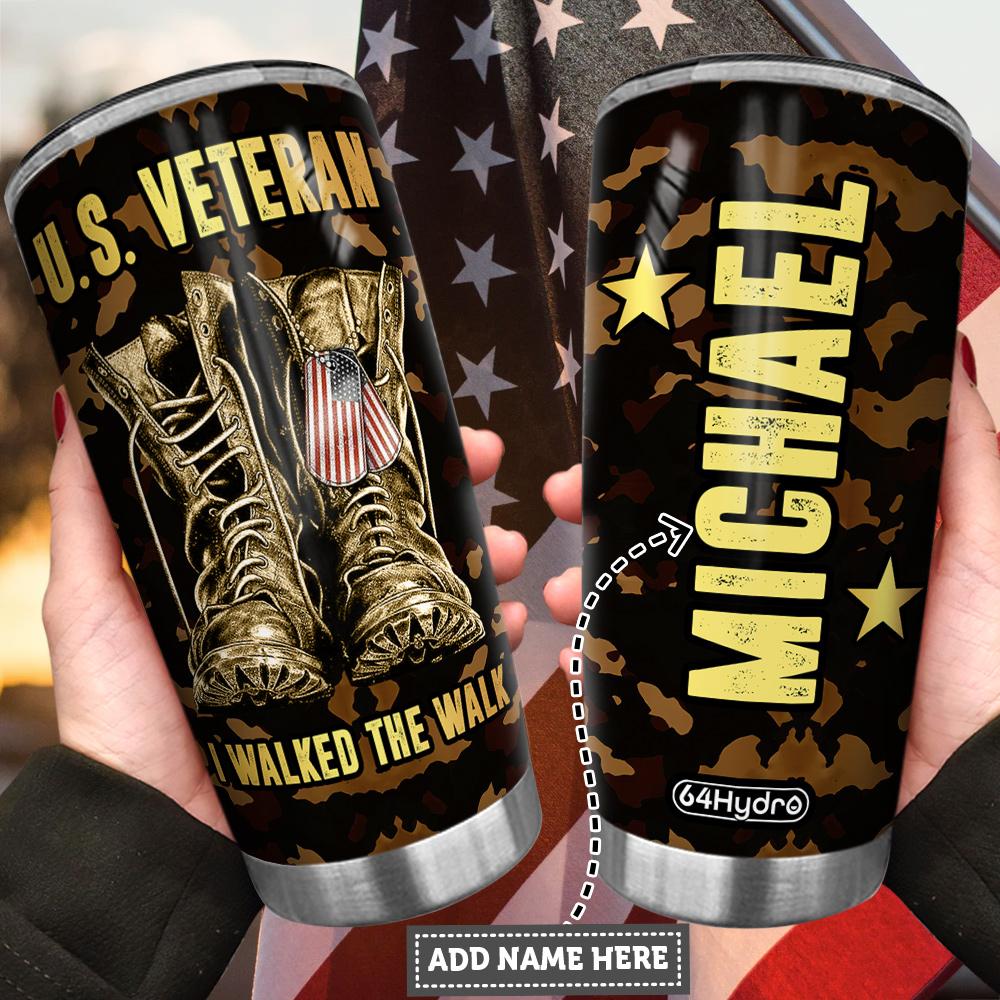 Personalized US Army Veteran VET Stainless Steel Tumbler personalized us army veteran vet stainless steel tumbler 4037