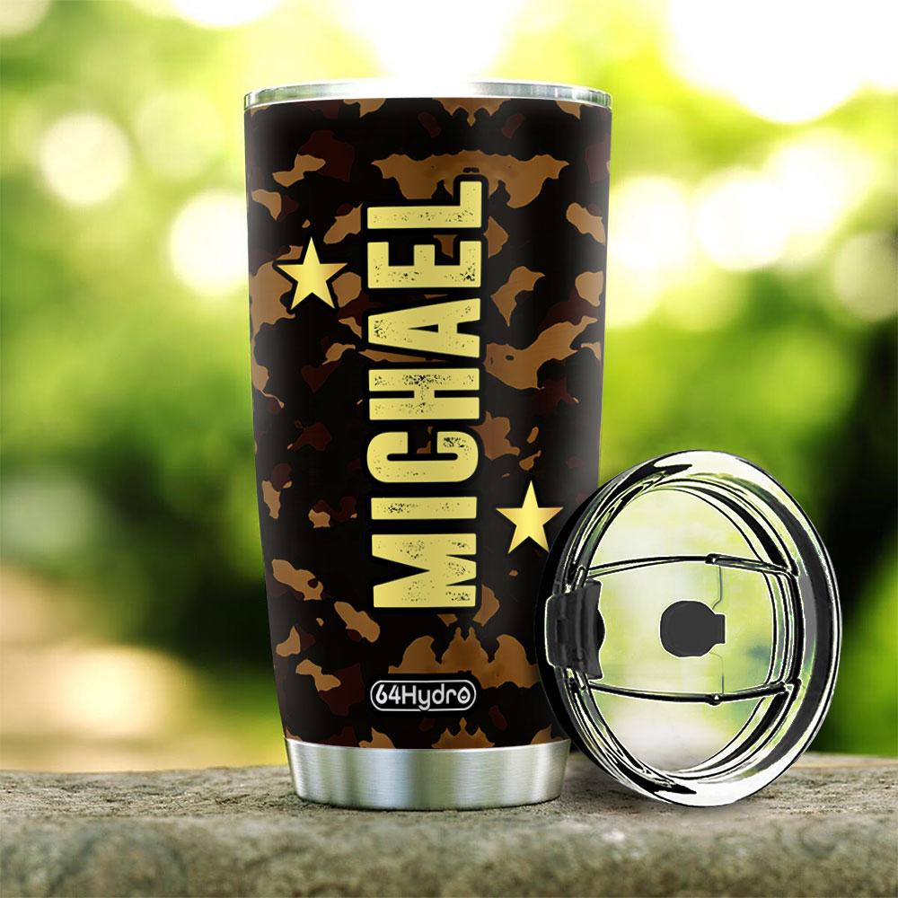 Personalized US Army Veteran VET Stainless Steel Tumbler personalized us army veteran vet stainless steel tumbler 6774