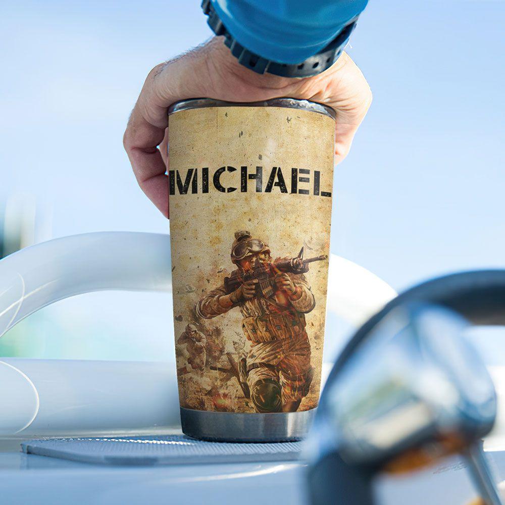 personalized veteran eagle stainless steel tumbler 6742
