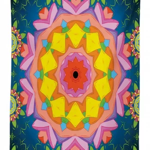 petals in vibrant colors 3d printed tablecloth table decor 6968