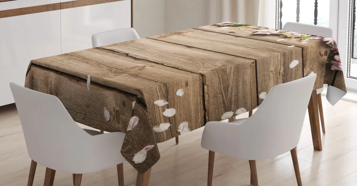 petals nature 3d printed tablecloth table decor 4979