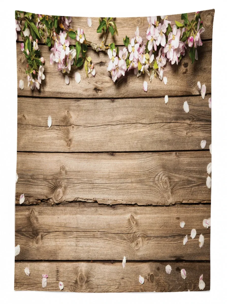 petals nature 3d printed tablecloth table decor 6170