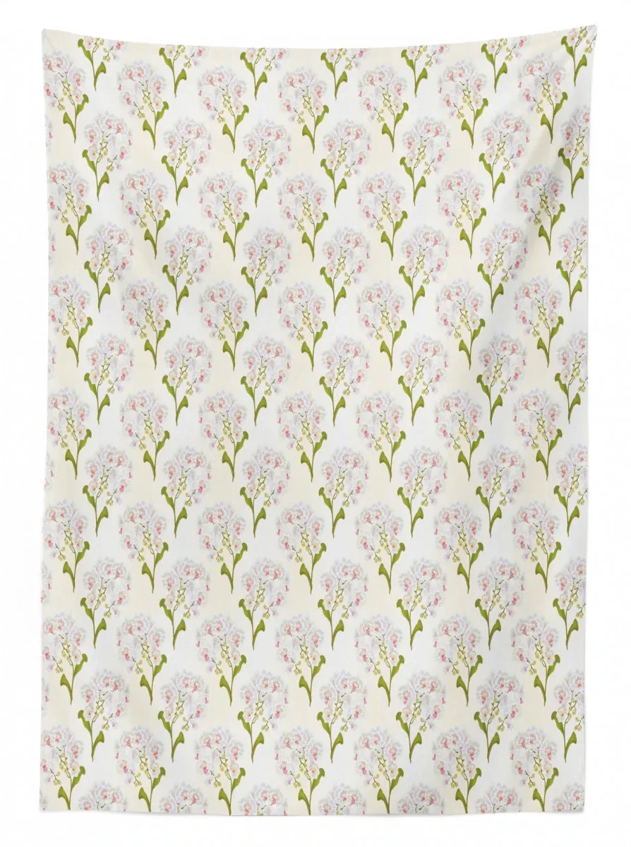 phalaenopsis white flowers 3d printed tablecloth table decor 7503