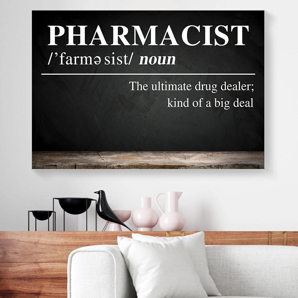 pharmacist definition canvas prints wall art decor 1674