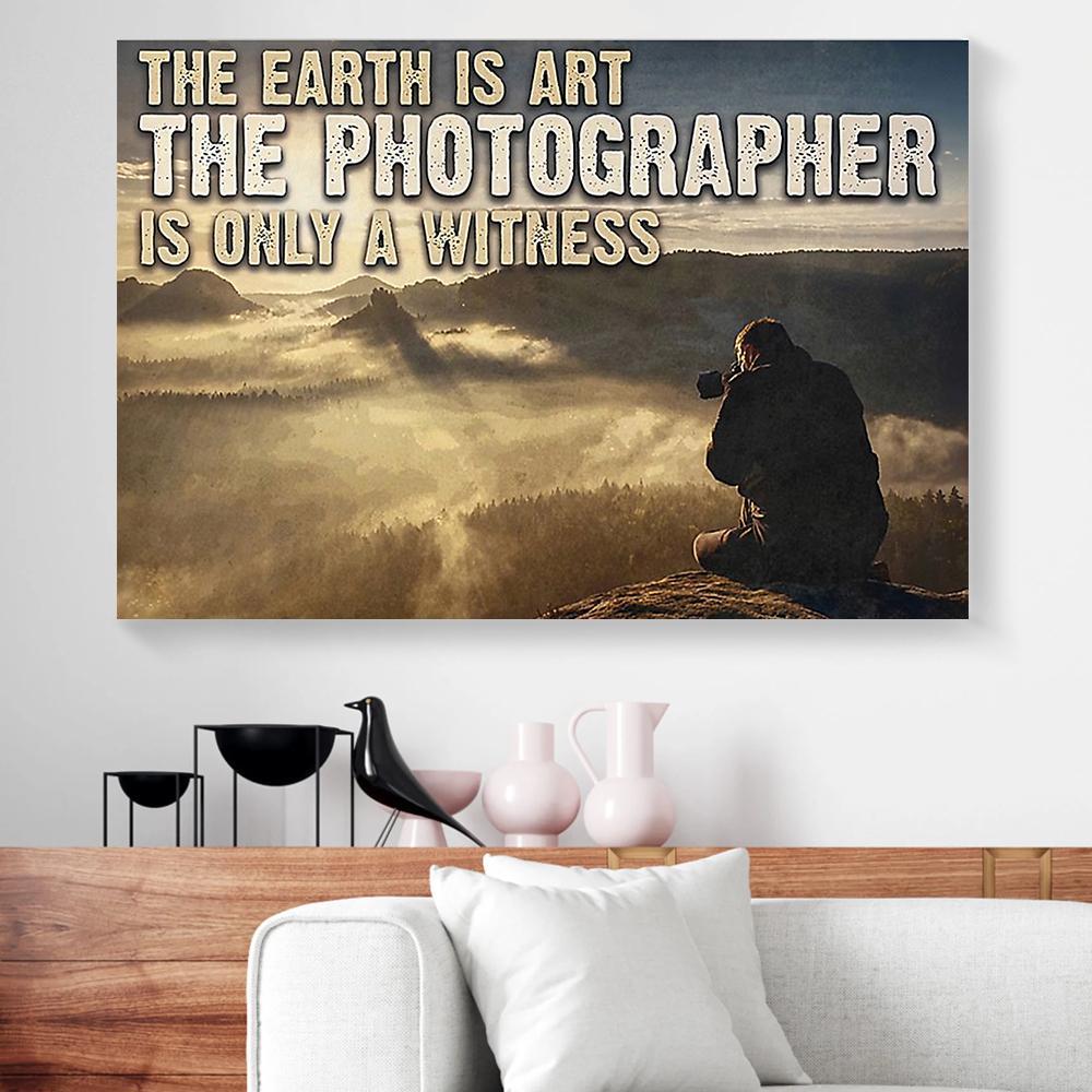 photographer in the mountain canvas prints wall art decor 3256