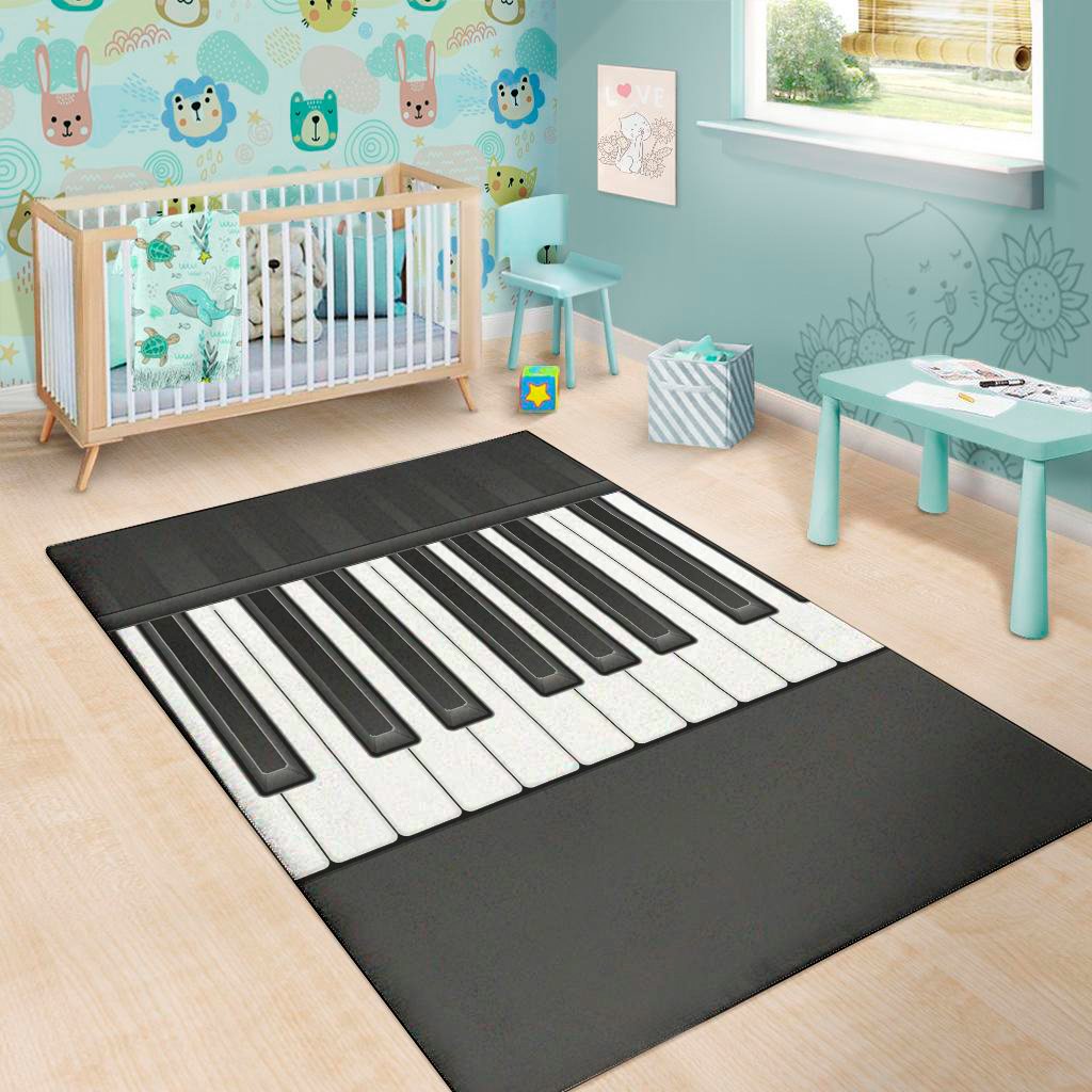 piano keyboard print area rug floor decor 2601