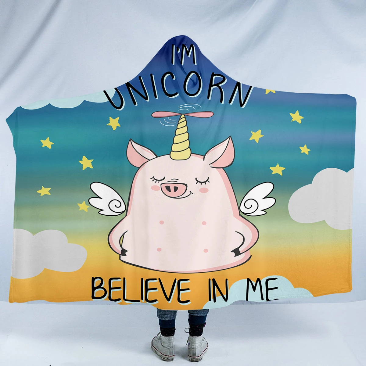 Pignicorn SW0009 Hooded Blanket Cloak Blanket pignicorn sw0009 hooded blanket cloak blanket 1986