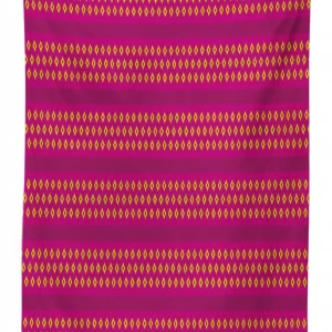 pink yellow geometric design 3d printed tablecloth table decor 2146