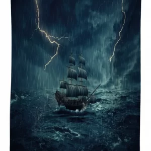 pirate vintage ship 3d printed tablecloth table decor 5103