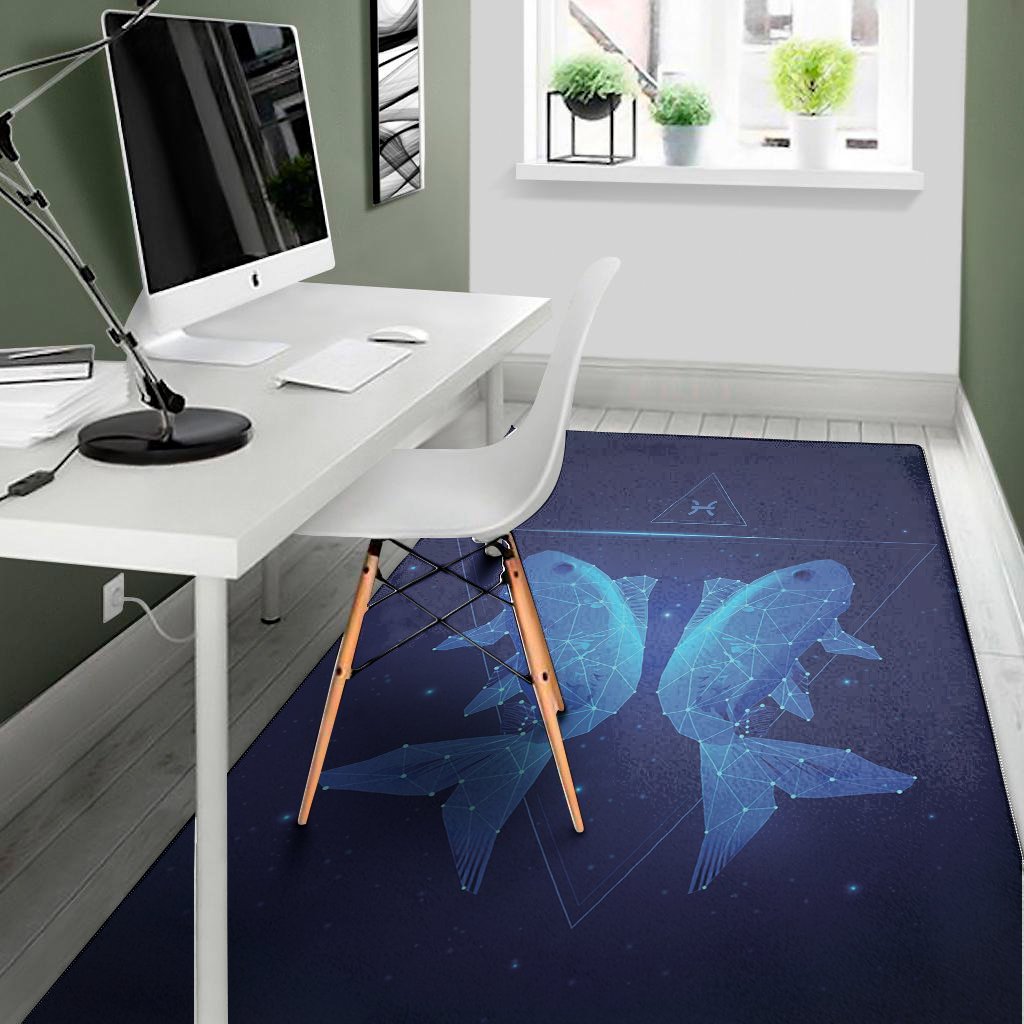 pisces horoscope sign print area rug floor decor 1582