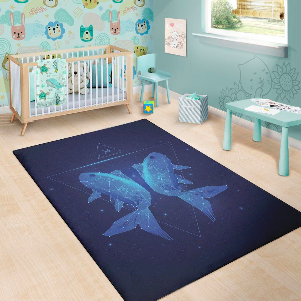 pisces horoscope sign print area rug floor decor 2725