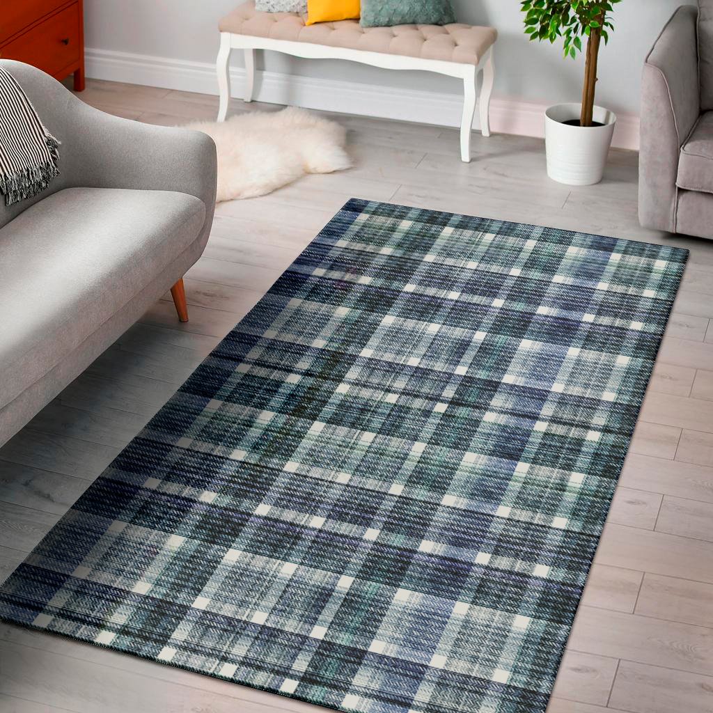 plaid denim jeans pattern print area rug floor decor 3397