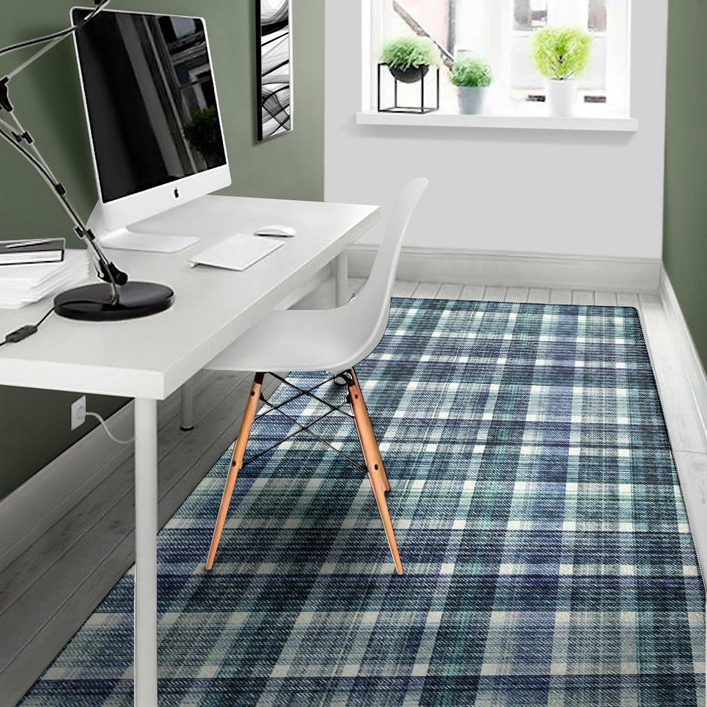 plaid denim jeans pattern print area rug floor decor 4215