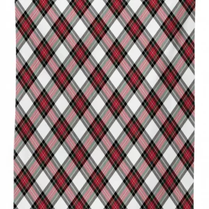 plaid motif rhombuses 3d printed tablecloth table decor 6146