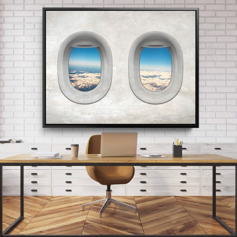 Plane View Austria Motivational Positive Canvas Print - Wall Art Decor plane view austria motivational positive canvas print wall art decor 2269