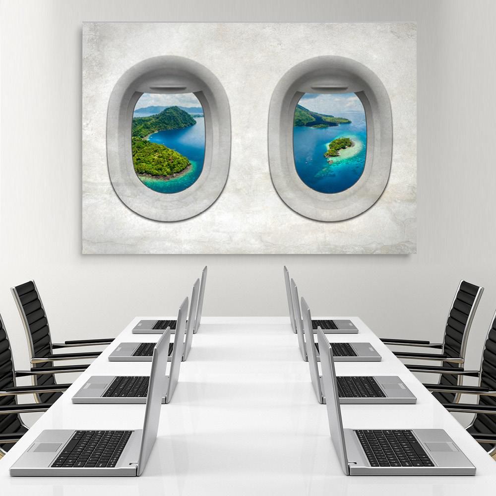 plane view indonesia motivational positive canvas print wall art decor 3721