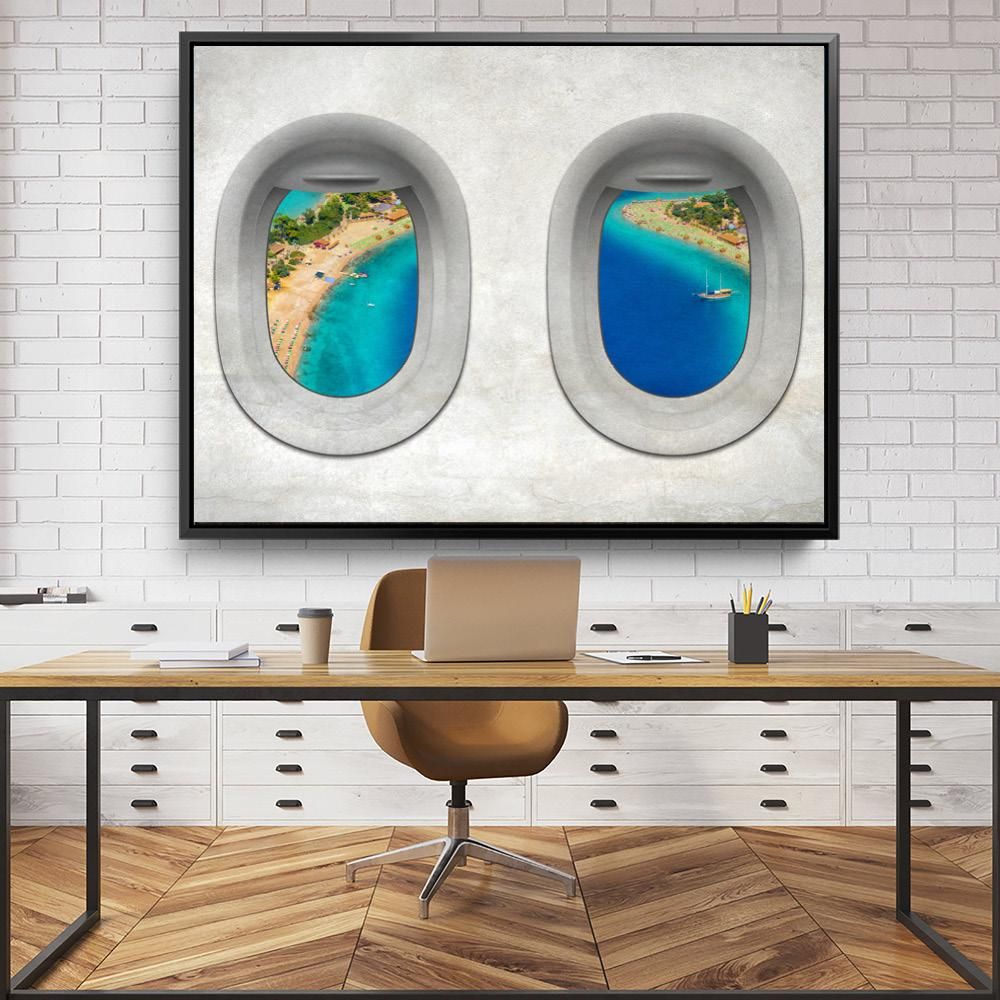 Plane View Turkey Motivational Positive Canvas Print - Wall Art Decor plane view turkey motivational positive canvas print wall art decor 4138