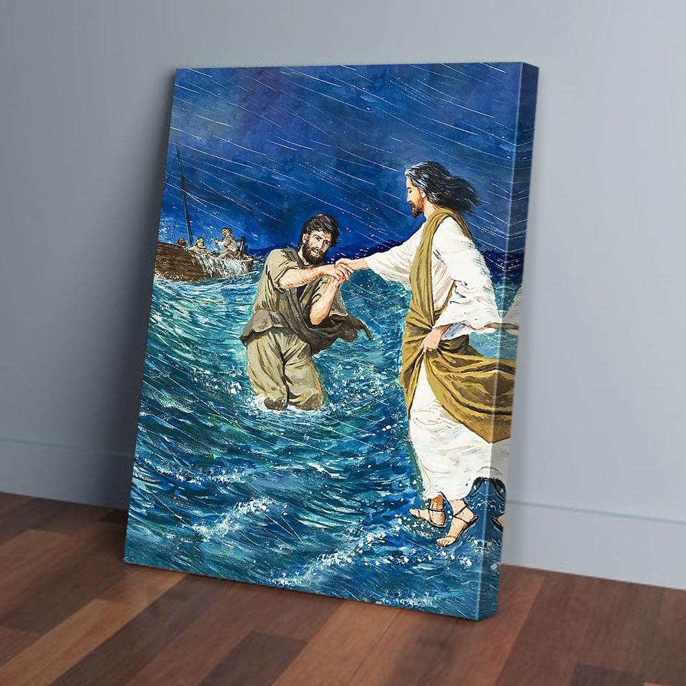 Please Save Me Vertical Jesus Canvas Prints - Wall Art Decor please save me vertical jesus canvas prints wall art decor 1134