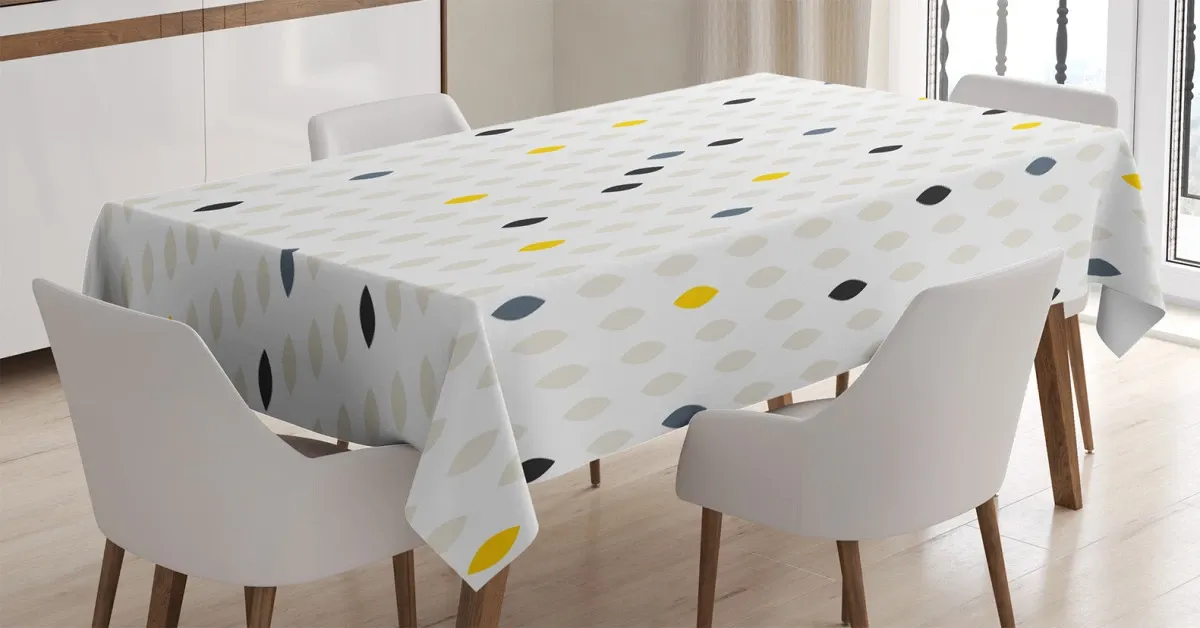 polka dots geometric 3d printed tablecloth table decor 3400