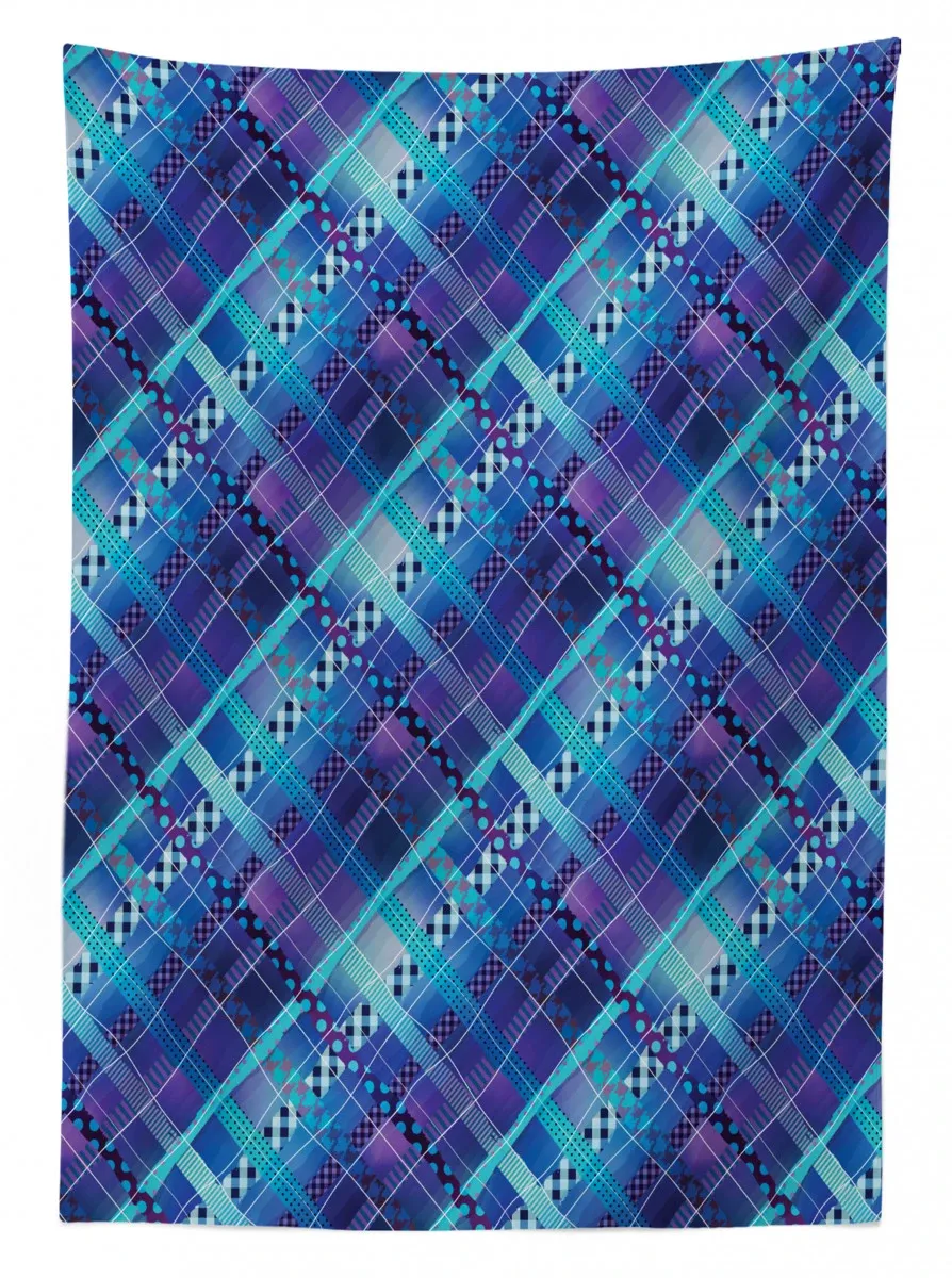 polka dots stripes 3d printed tablecloth table decor 4809