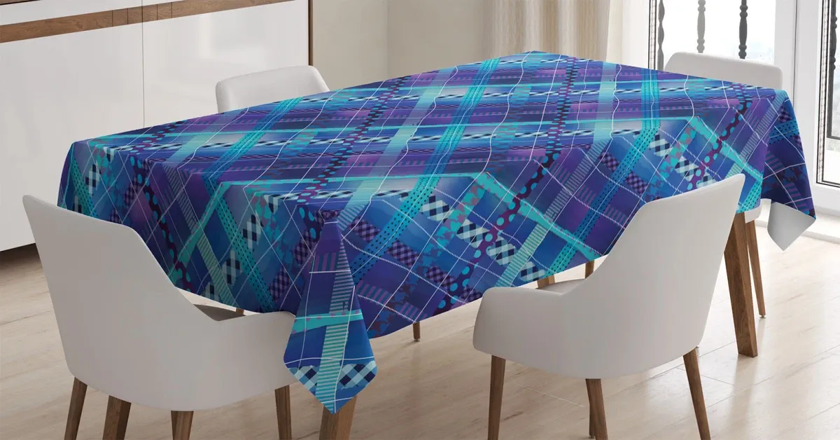 polka dots stripes 3d printed tablecloth table decor 4942