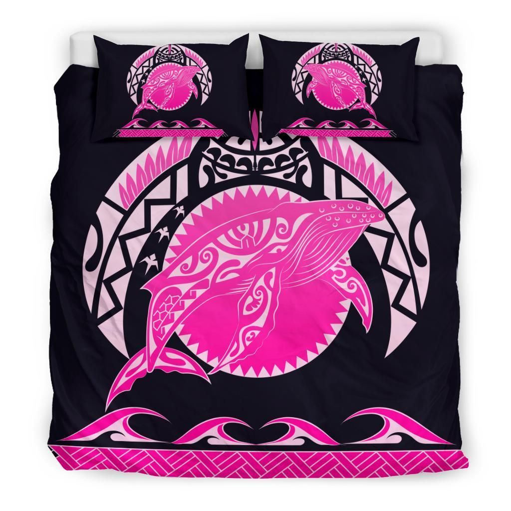 polynesian shark hawaii pink hi style duvet cover bedding set 2051