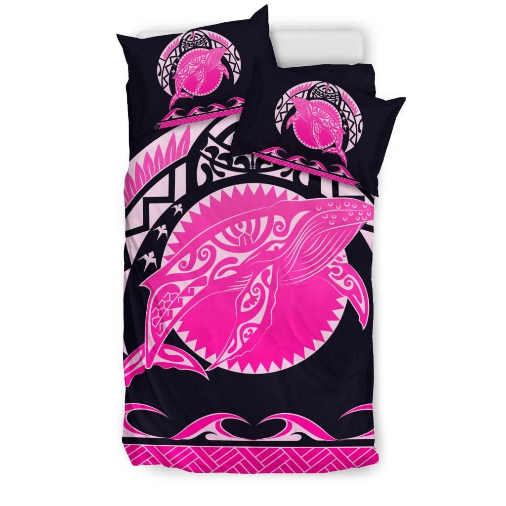 polynesian shark hawaii pink hi style duvet cover bedding set 7118