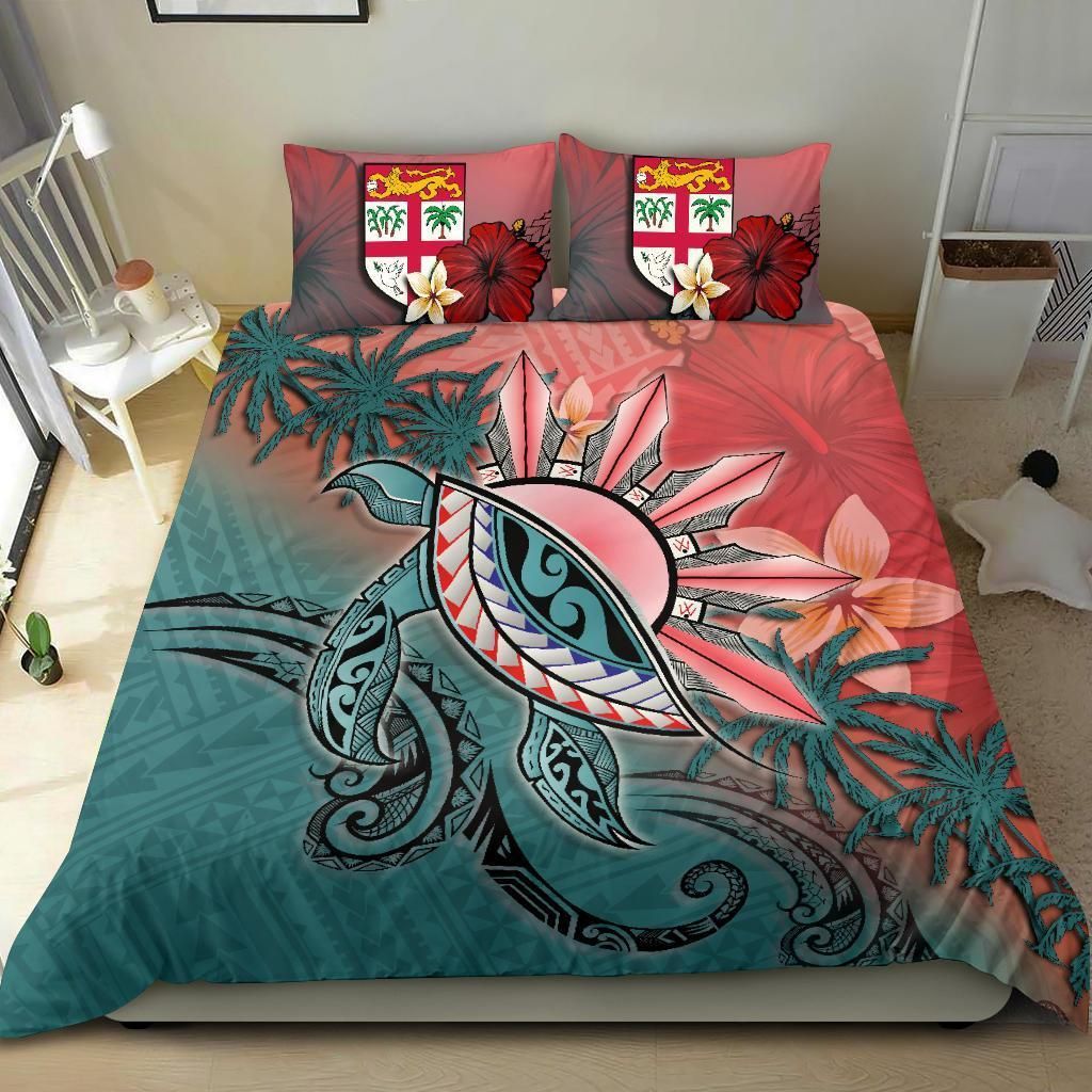polynesian turtle and sun bedding set bedroom decor 8486