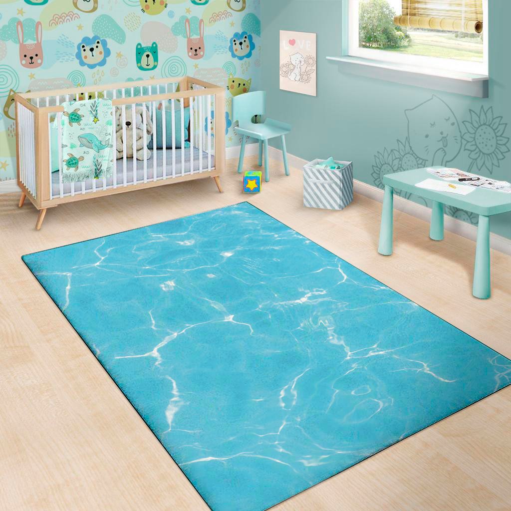 Pool Water Surface Print Area Rug Floor Decor pool water surface print area rug floor decor 7533