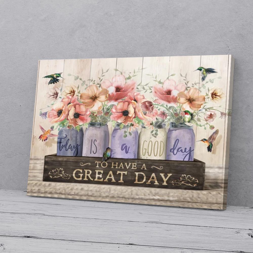 poppy and hummingbird canvas prints wall art decor 8964