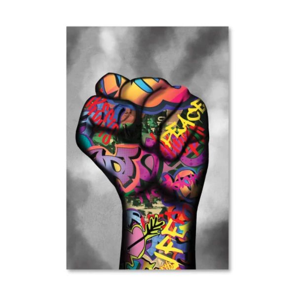 Power Fist Motivational Positive Canvas Print - Wall Art Decor power fist motivational positive canvas print wall art decor 5439