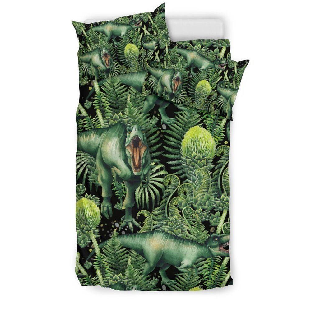 Print Pattern Dinosaur T Rex Cool Design Comfortable Bedding Set Bedroom Decor