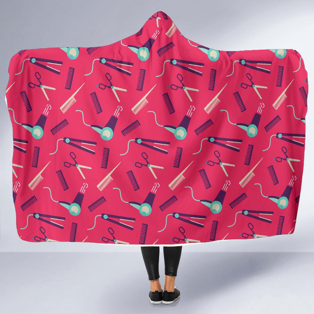 Print Pattern Hair Stylist Hooded Blanket Cloak Blanket print pattern hair stylist hooded blanket cloak blanket 6961