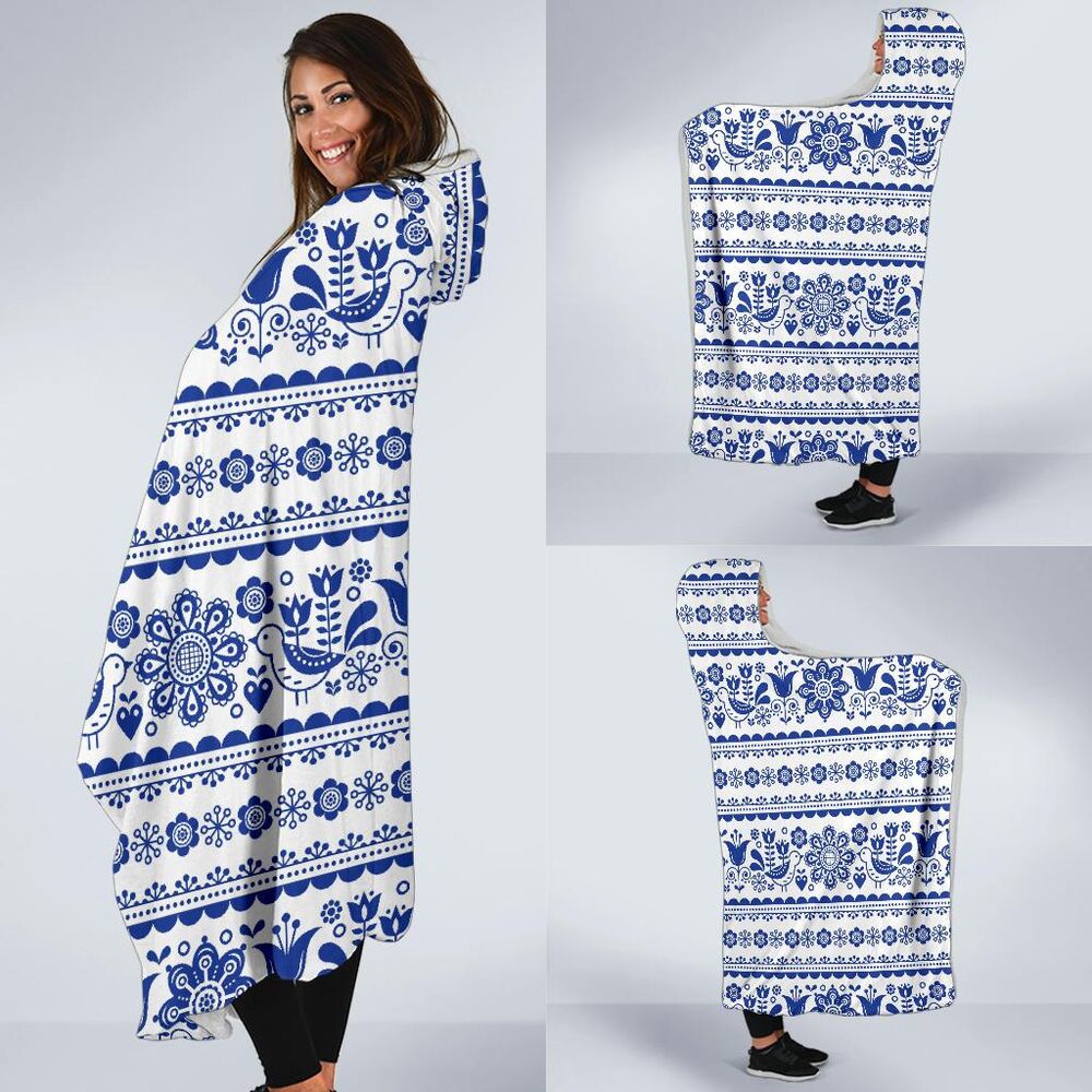 Print Pattern Swedish Hooded Blanket Cloak Blanket print pattern swedish hooded blanket cloak blanket 1056