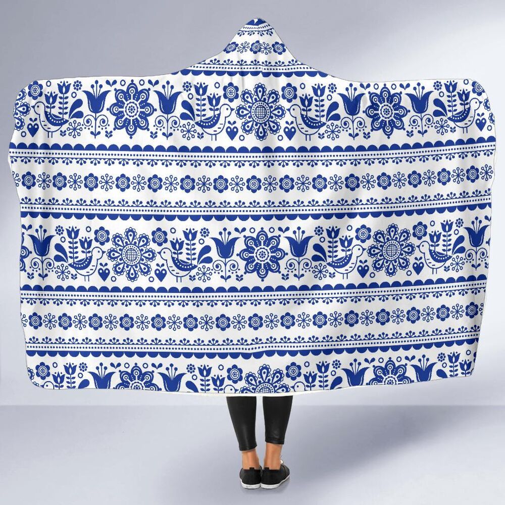Print Pattern Swedish Hooded Blanket Cloak Blanket print pattern swedish hooded blanket cloak blanket 6150