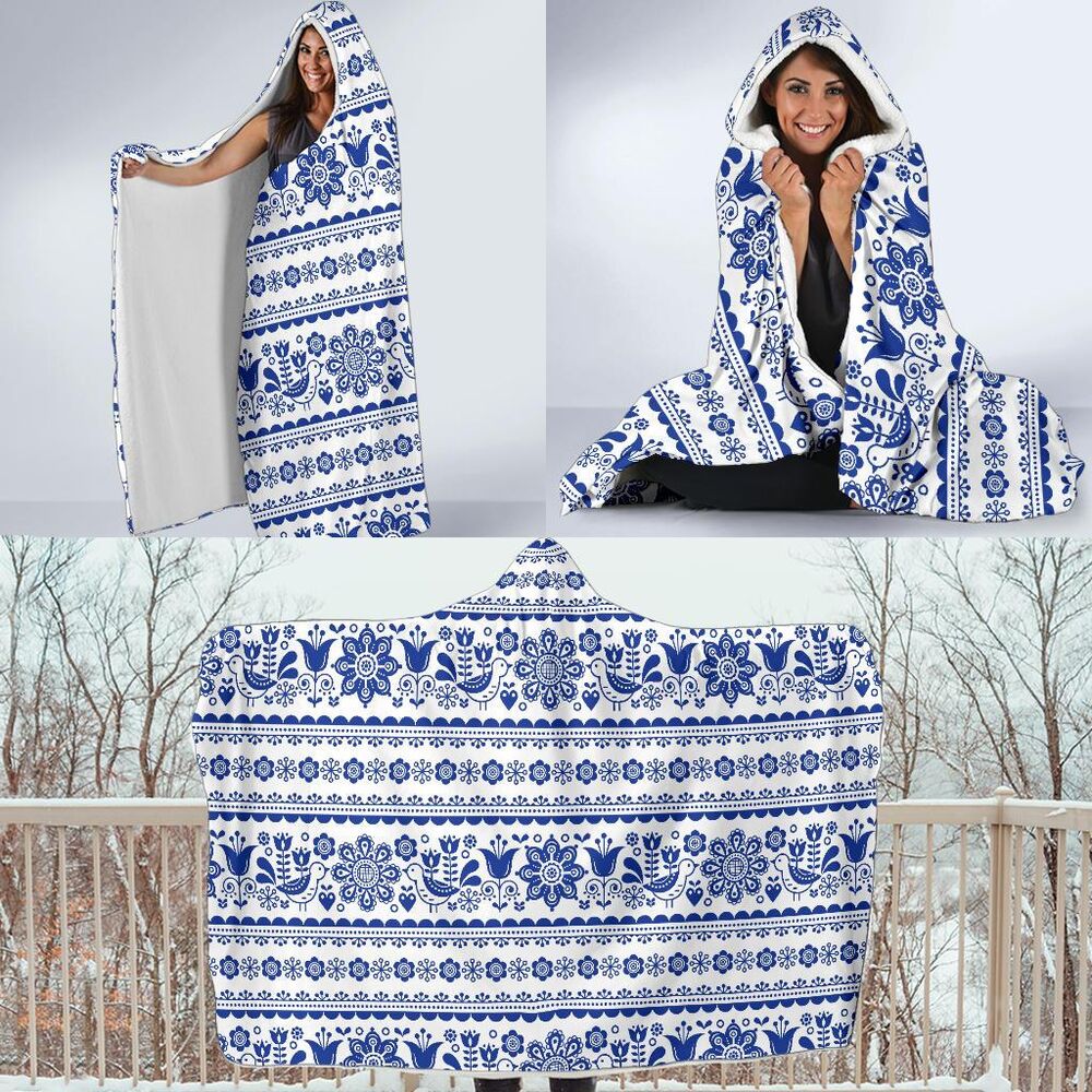 Print Pattern Swedish Hooded Blanket Cloak Blanket print pattern swedish hooded blanket cloak blanket 6691