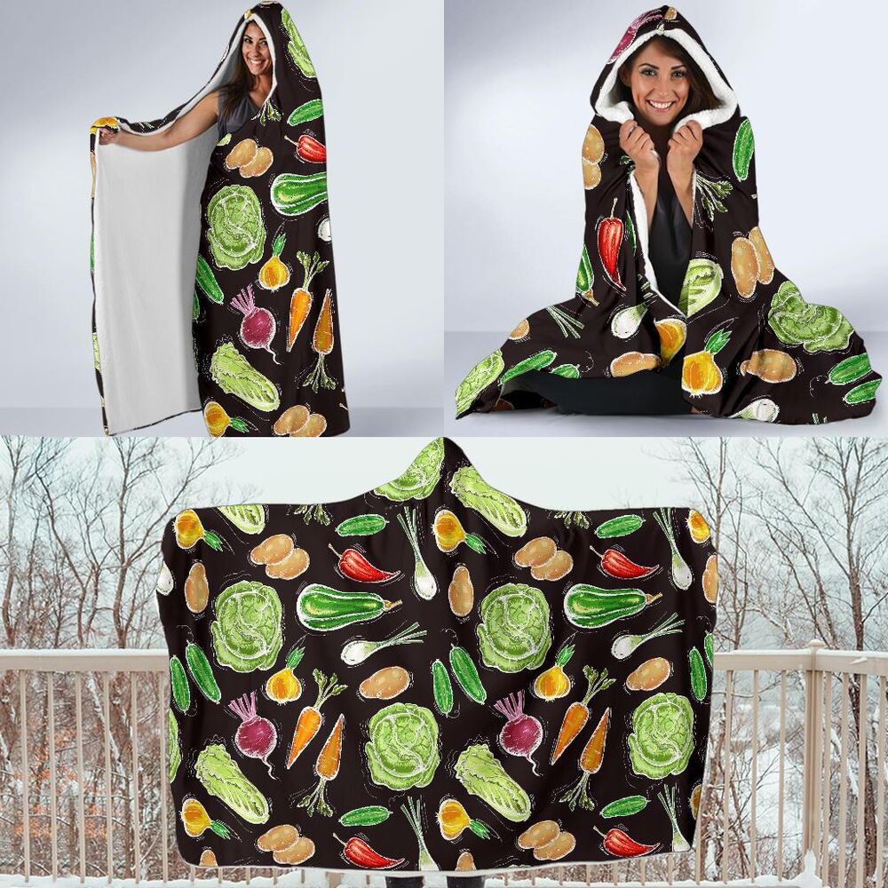 Print Pattern Vegan Hooded Blanket Cloak Blanket print pattern vegan hooded blanket cloak blanket 4472