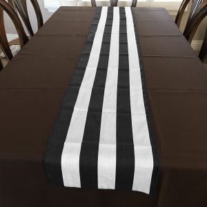 printed table runner background stripes black and white 7686 scaled