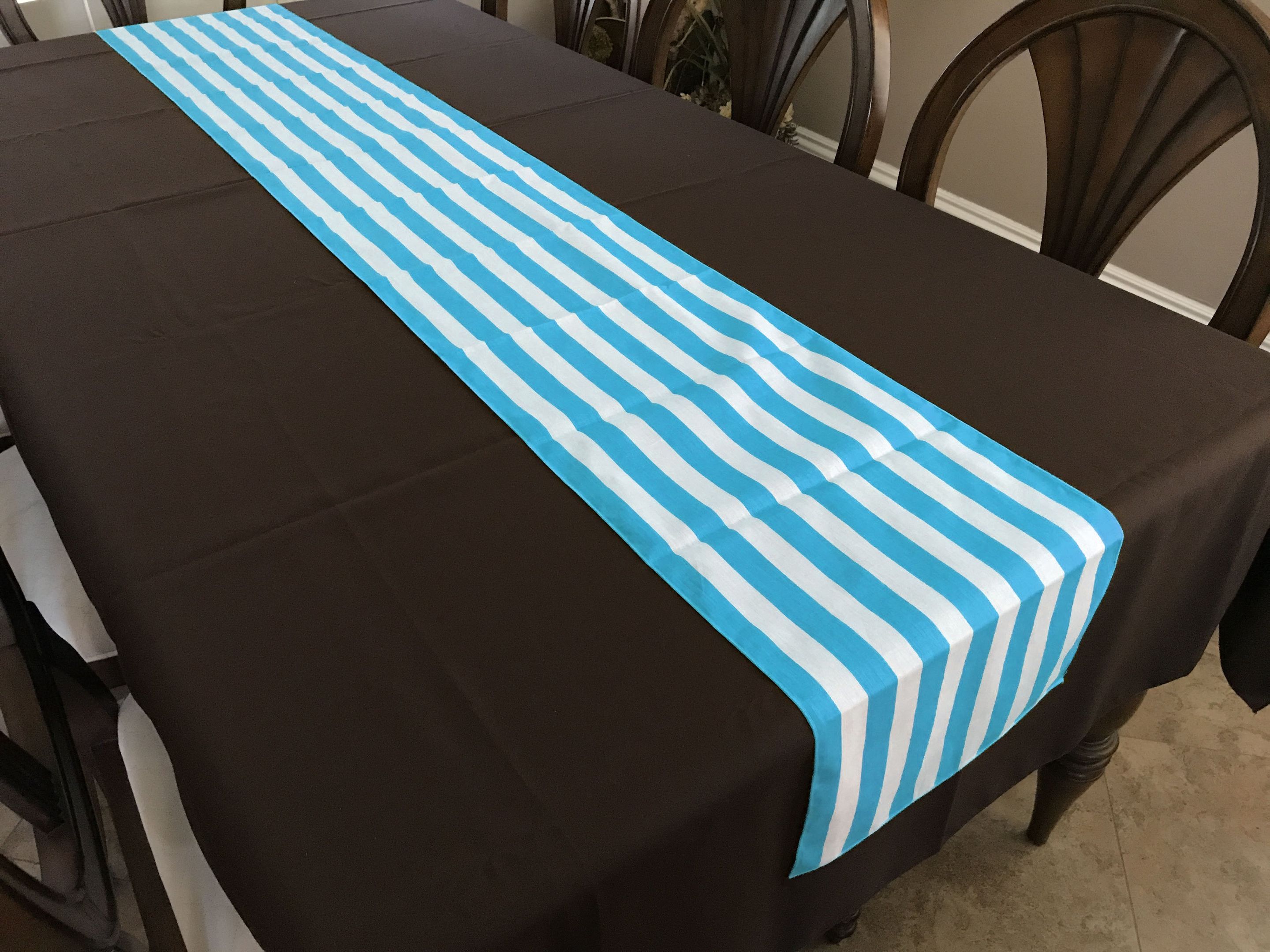 printed table runner background stripes turquoise 1412 scaled