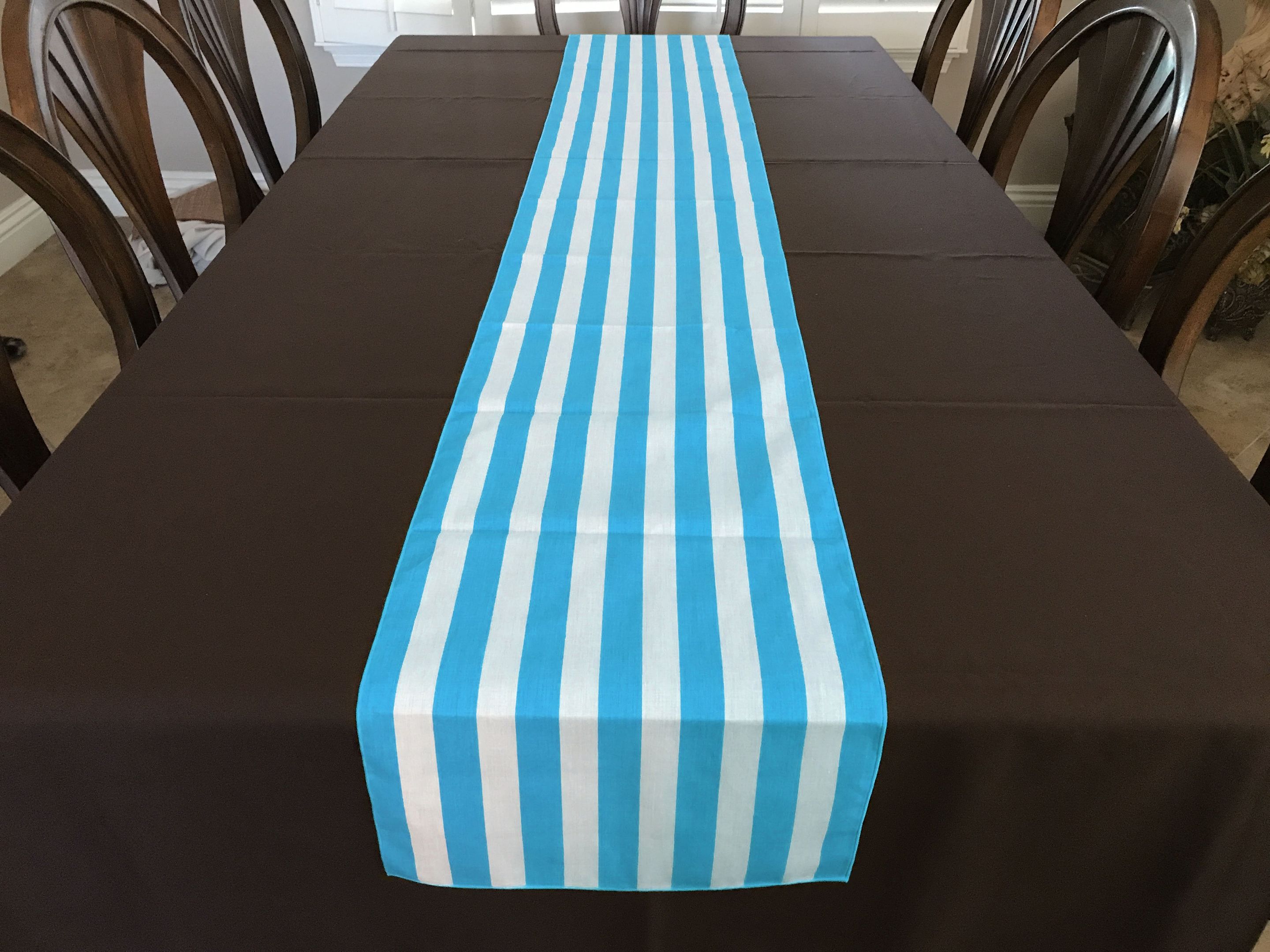 printed table runner background stripes turquoise 1436 scaled