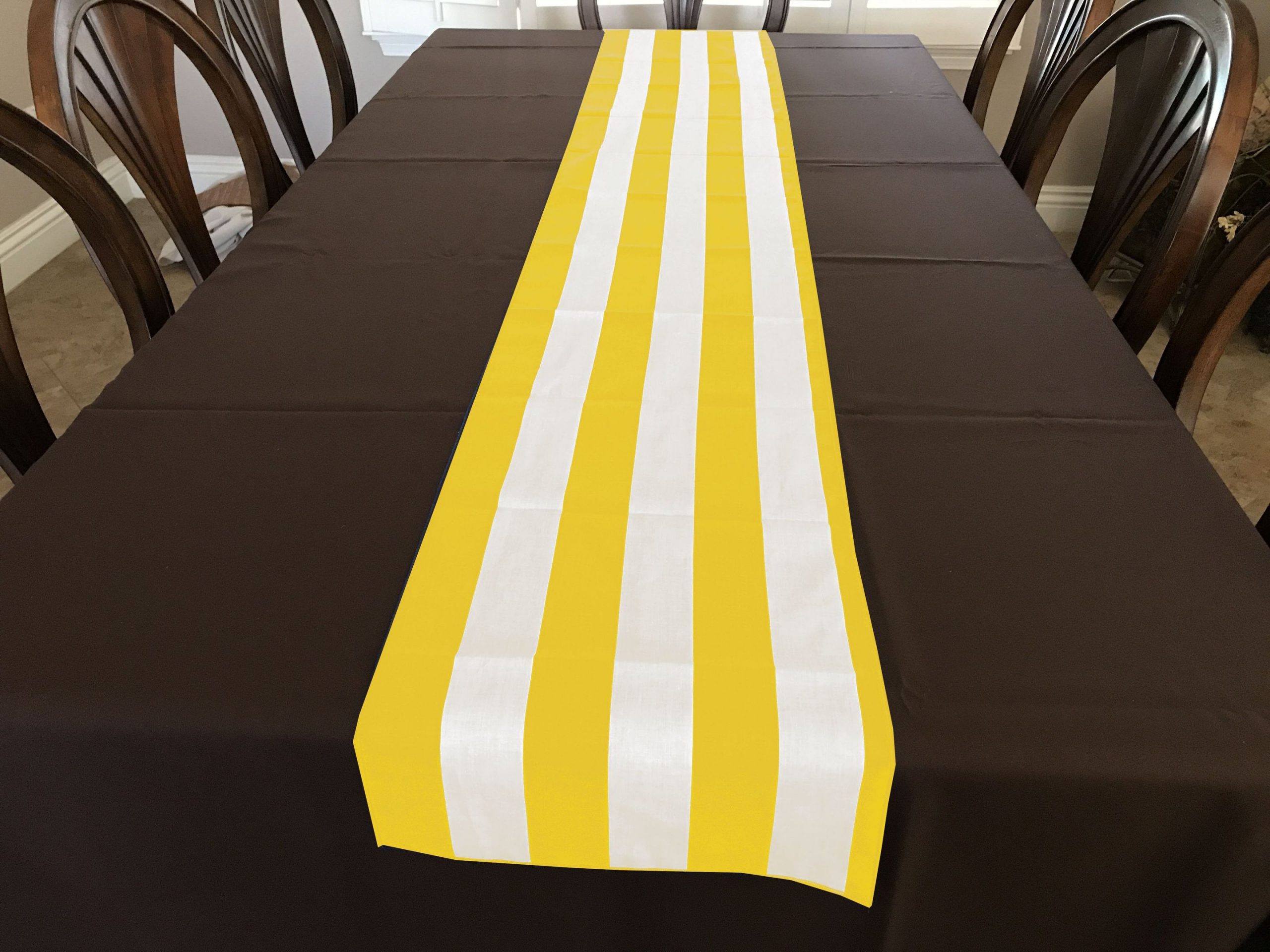 Printed Table Runner Background Stripes Yellow printed table runner background stripes yellow 7927 scaled