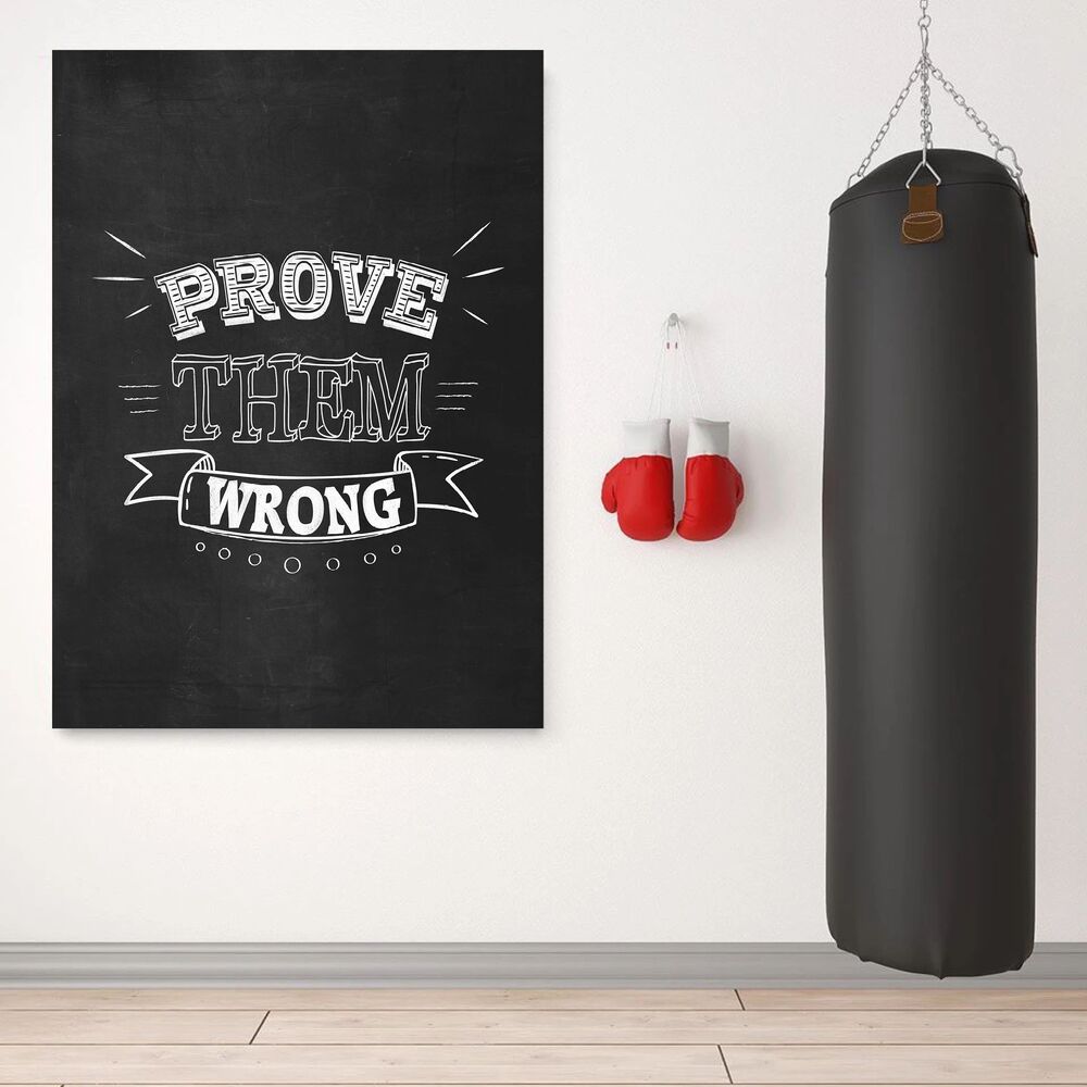 Prove Them Wrong Motivational Positive Canvas Print - Wall Art Decor prove them wrong motivational positive canvas print wall art decor 4535