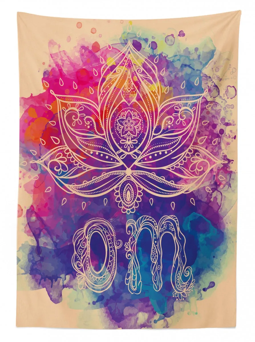 psychedelic oriental 3d printed tablecloth table decor 4011